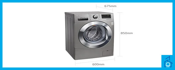 ابعاد استاندارد ماشین لباسشویی ال جی