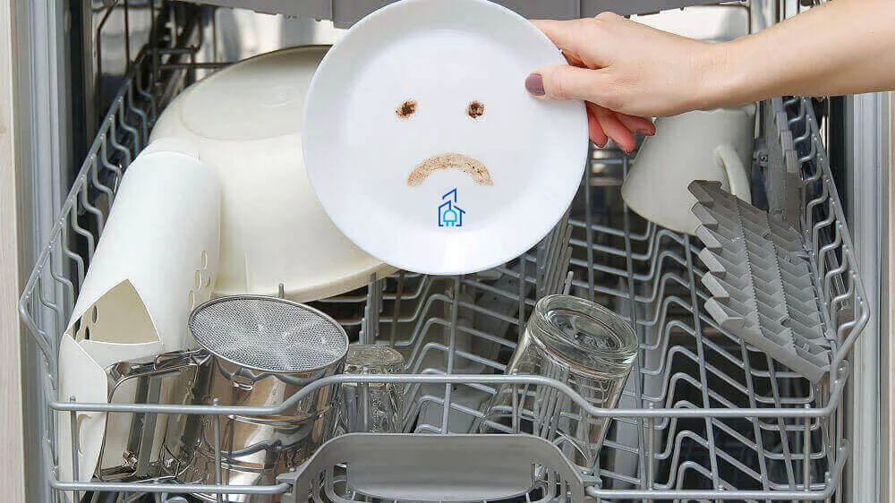 تمیز نشستن ظروف ماشین ظرفشویی ال جی