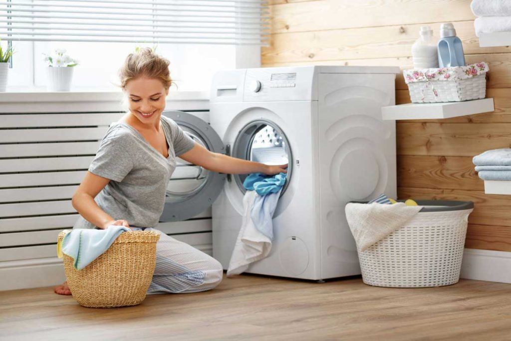 قرار دادن ماشین لباسشویی روی یک سطح ناهموار